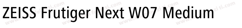 ZEISS Frutiger Next W07 Medium字体转换